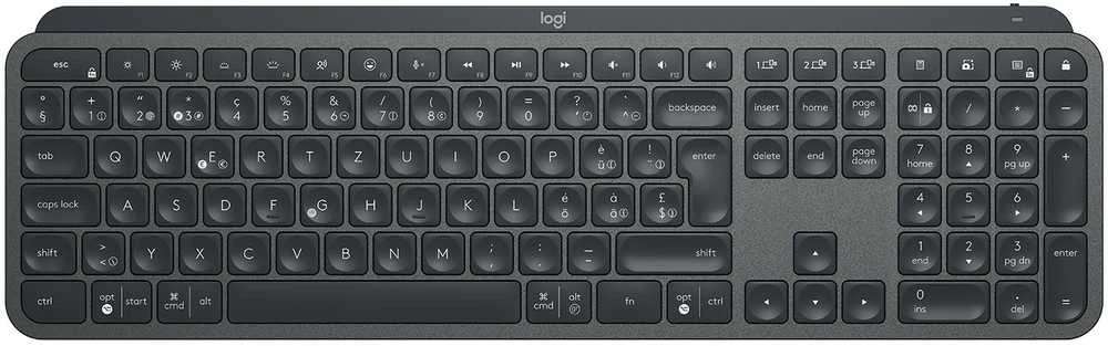 Klaviatūra Logitech MX KEYS verslui - GRAPHITE - CH - CENTRAL