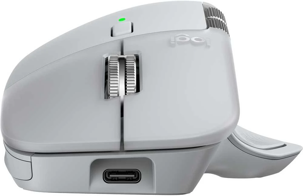 Logitech MX Master 4 belaidė pelė | spalva: šviesiai pilka (Pale Grey) - 910-007563