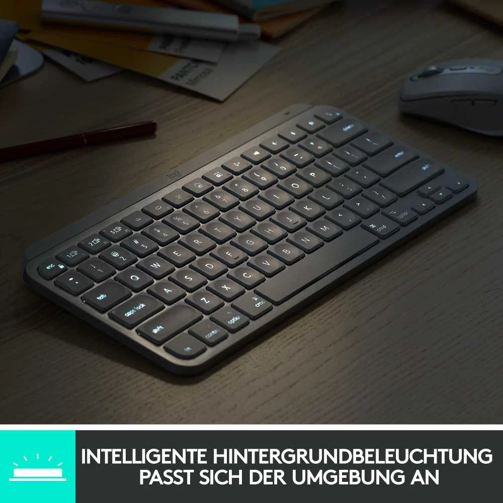 Bevielė klaviatūra Logitech MX Keys Mini For Business, US, Grafitas