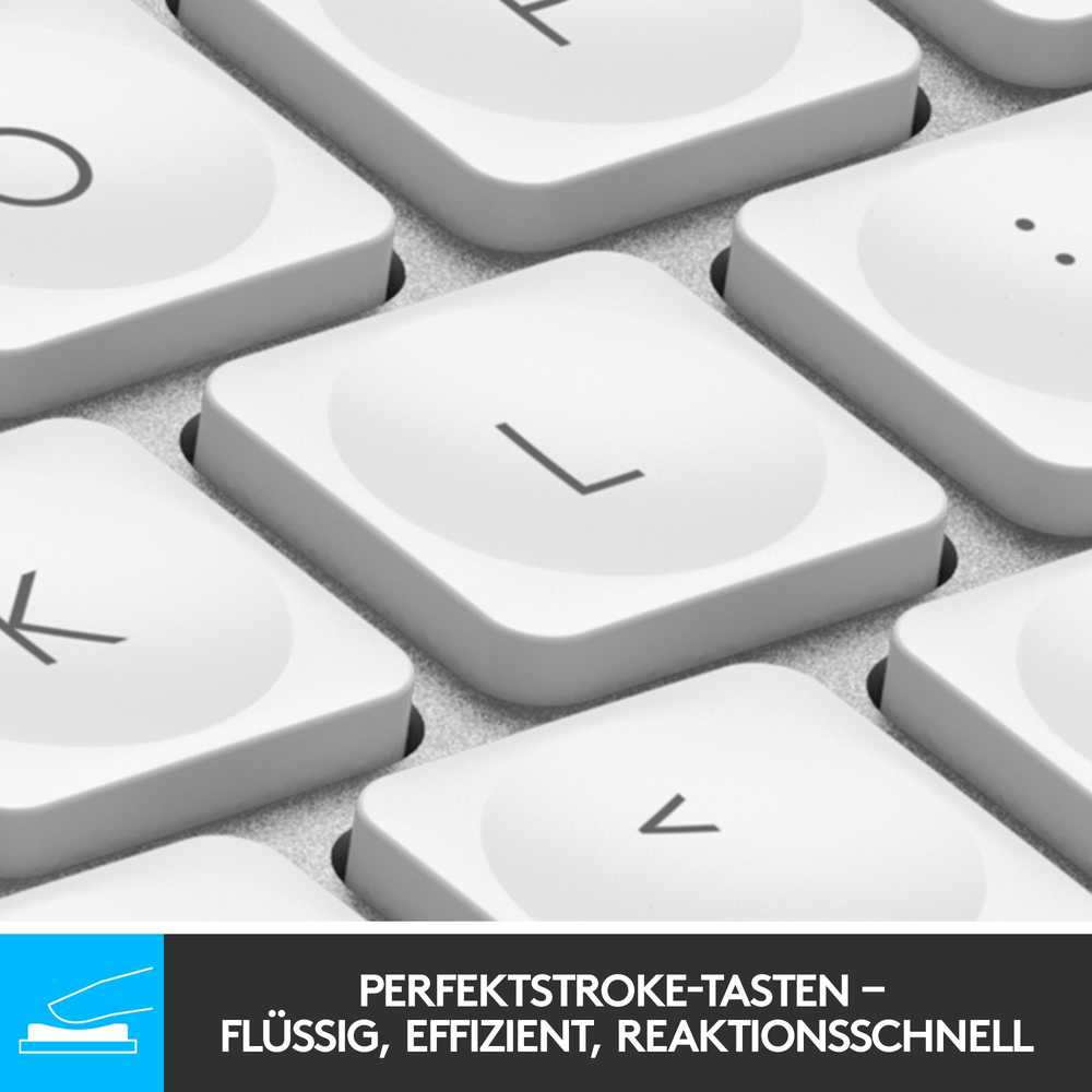 Belaidė klaviatūra Logitech MX Keys Mini skirta Mac, Blyškiai pilkos spalvos (US)