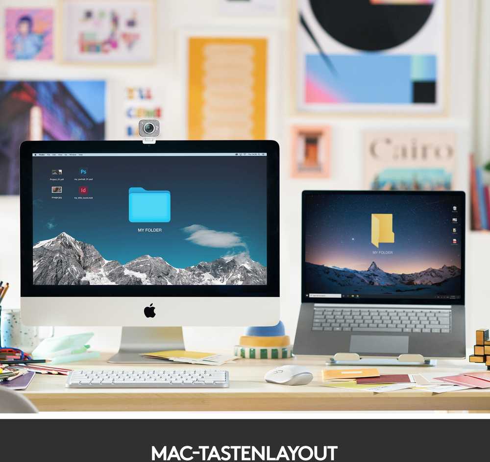 Belaidė klaviatūra Logitech MX Keys Mini skirta Mac, Blyškiai pilkos spalvos (US)
