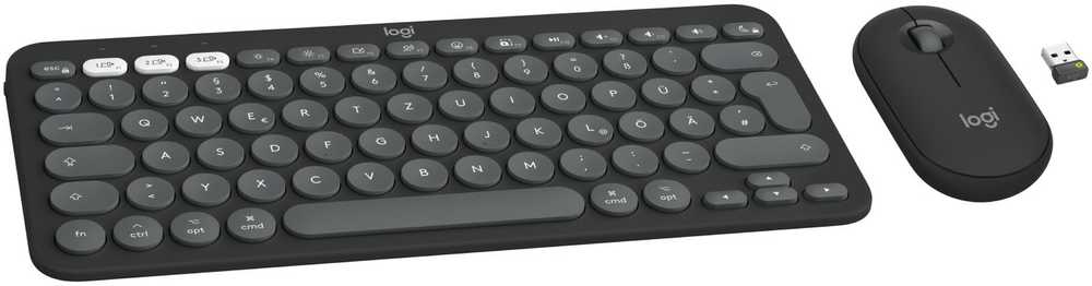 Klaviatūra „Logitech PEBBLE 2“ ausinės, skirtos „Mac“ kompiuteriui, TONAL/DEU BT CENTRAL-419 MAC
