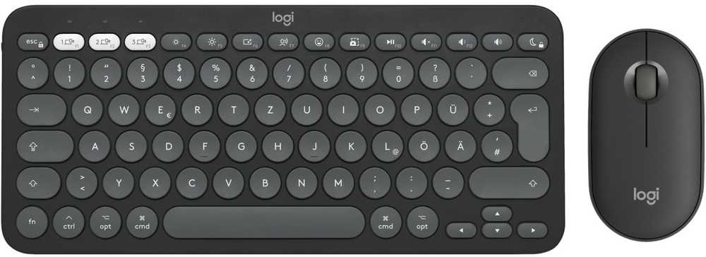 Klaviatūra „Logitech PEBBLE 2“ ausinės, skirtos „Mac“ kompiuteriui, TONAL/DEU BT CENTRAL-419 MAC