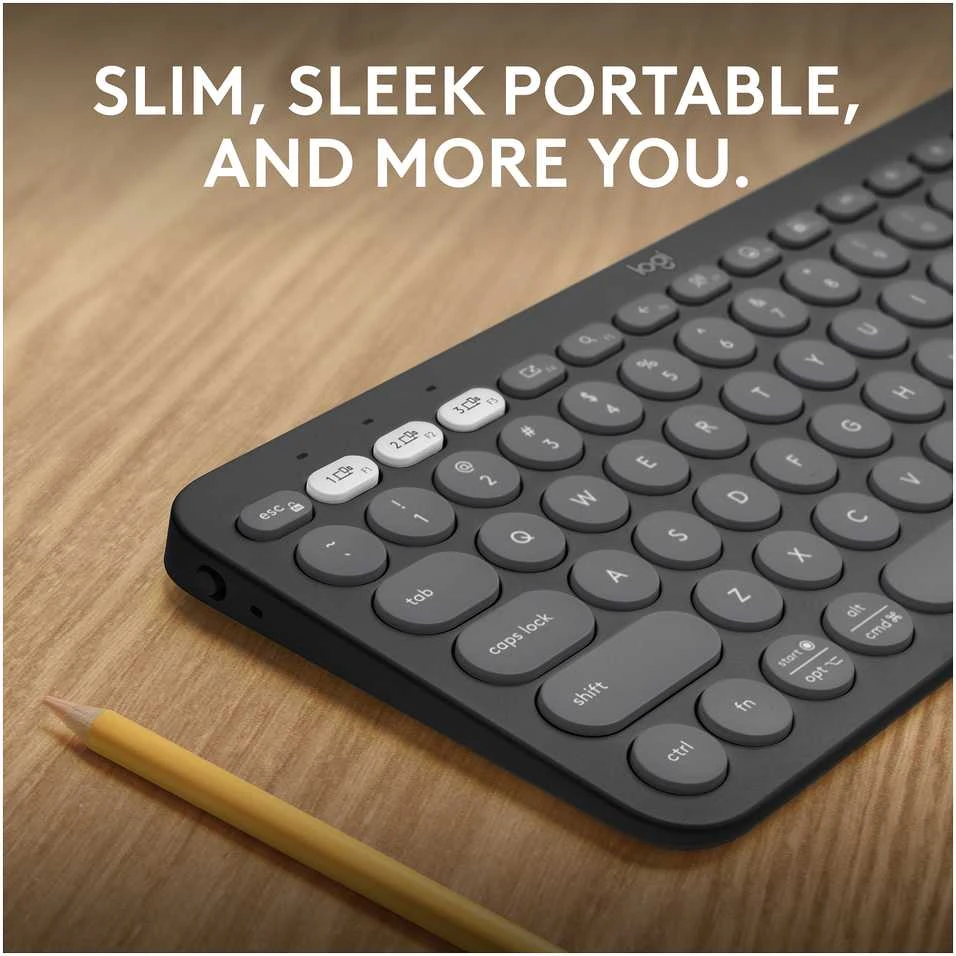 LOGITECH K380S Bluetooth klaviatūra - TONAL GRAPHITE - JAV TARPTAUTINĖ