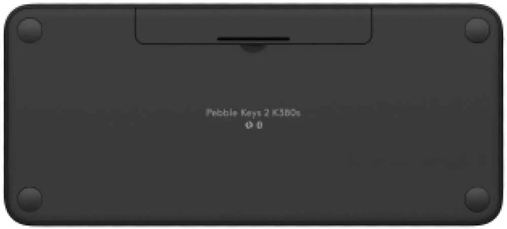 Belaidė klaviatūra Logitech PEBBLE KEYS 2 K380S, Grafito spalvos, Išdėstymas: US tarptautinis (Qwerty)
