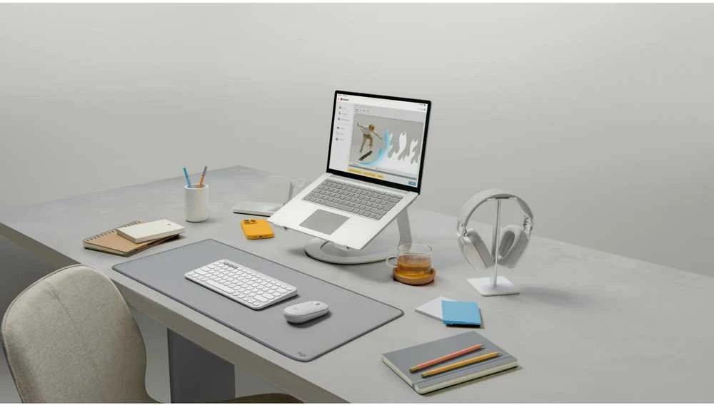 Belaidė pelė Logitech Pebble Mouse 2 M350s, Balta