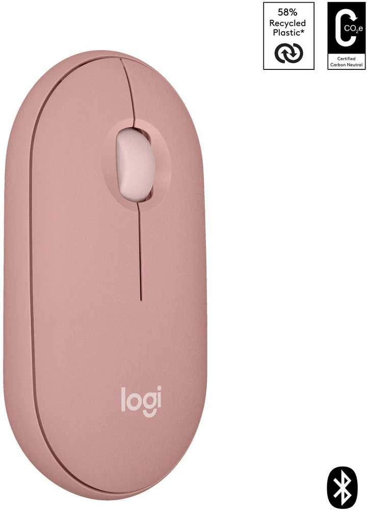 Belaidė pelė Logitech Pebble 2 M350s, Rožinė
