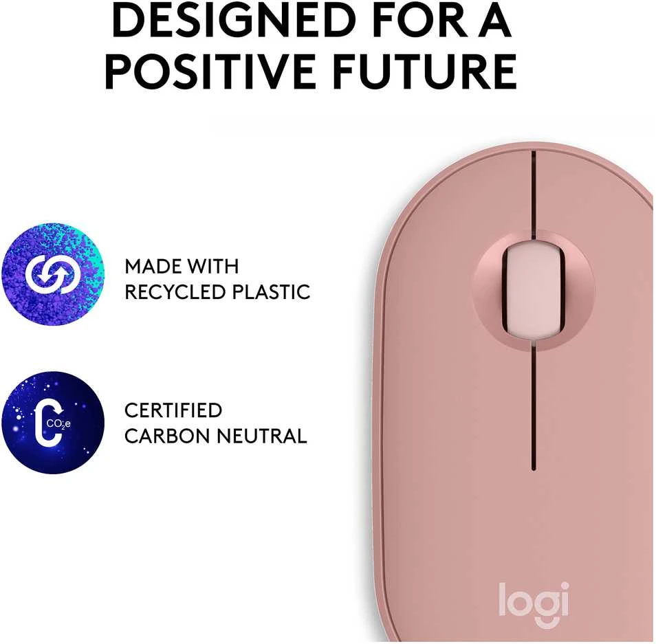 Belaidė pelė Logitech Pebble 2 M350s, Rožinė