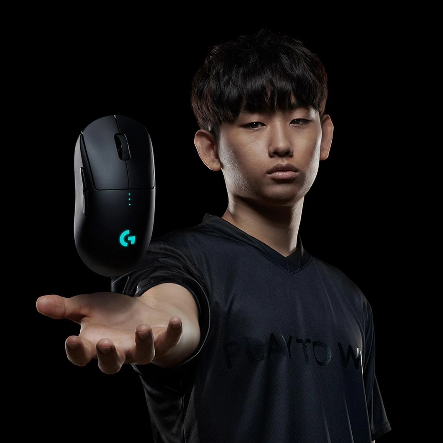 Logitech G PRO Belaidė žaidimų pelė, RF belaidė, 25600 DPI, Juoda
