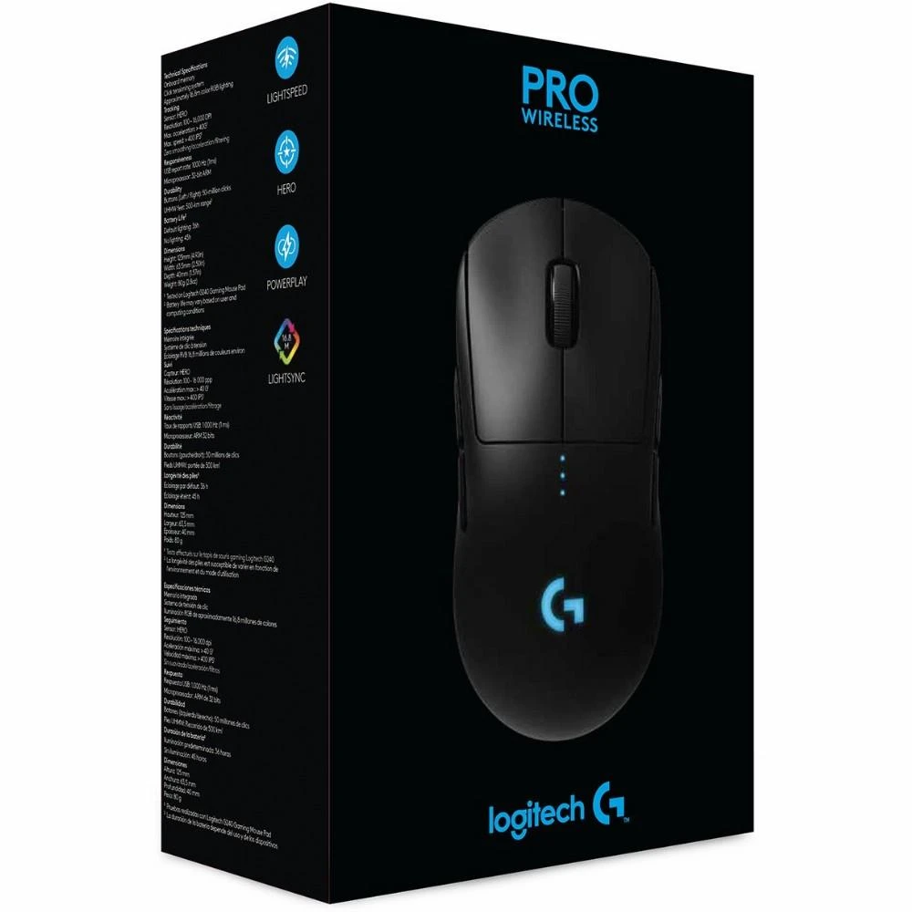 Belaidė žaidimų pelė Logitech G Pro, juodos spalvos (‎910-005272)