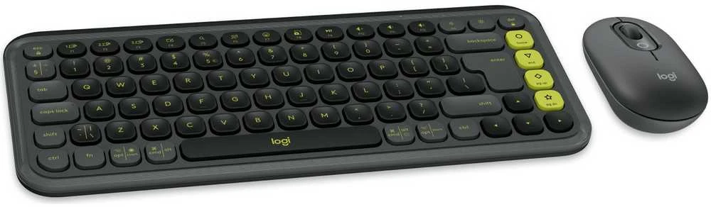 Klaviatūra LOGITECH POP ICON COMBO – GRAFITE – JAV INT'L – BT – INTNL-973