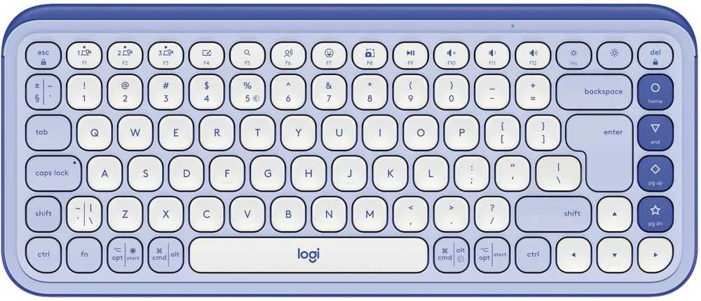 Klaviatūra LOGITECH POP Piktogramų klavišai – ALYVINĖ – JAV INT'L – BT – INTNL-973