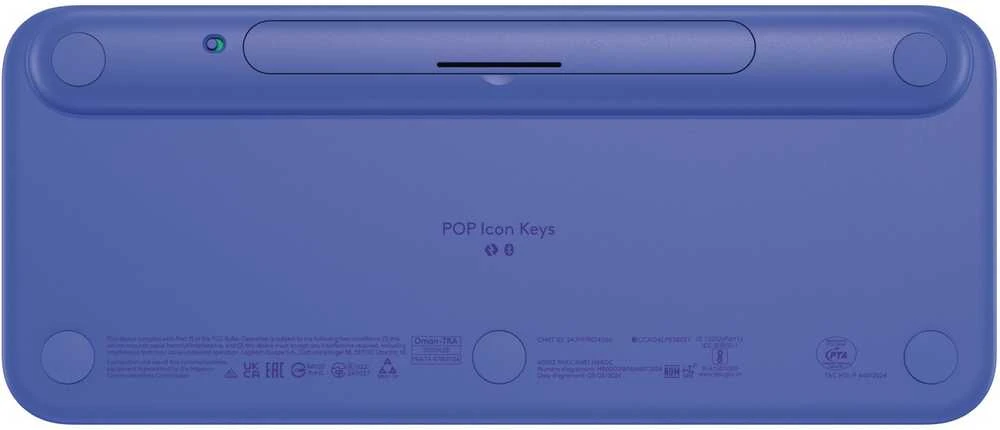Klaviatūra LOGITECH POP Piktogramų klavišai – ALYVINĖ – JAV INT'L – BT – INTNL-973