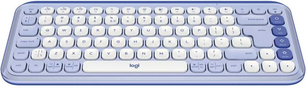 Klaviatūra LOGITECH POP Piktogramų klavišai – ALYVINĖ – JAV INT'L – BT – INTNL-973