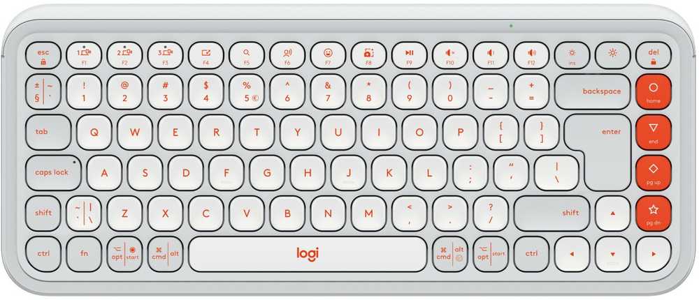 Klaviatūra LOGITECH POP ICON KEYS - OFF Baltas - US INT'L - BT - INTNL-973
