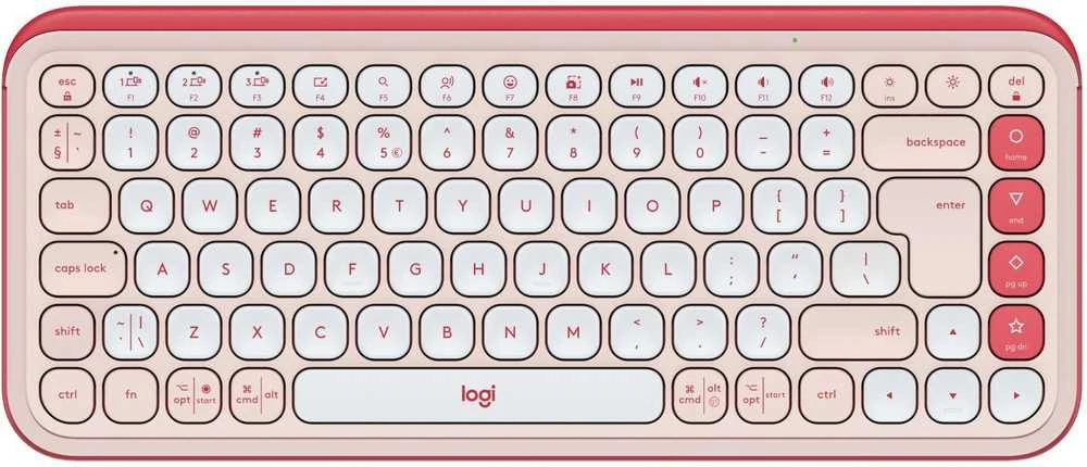 Klaviatūra LOGITECH POP Piktogramos klavišai – ROSE – JAV INT'L – BT – INTNL-973