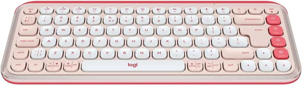 Klaviatūra LOGITECH POP Piktogramos klavišai – ROSE – JAV INT'L – BT – INTNL-973