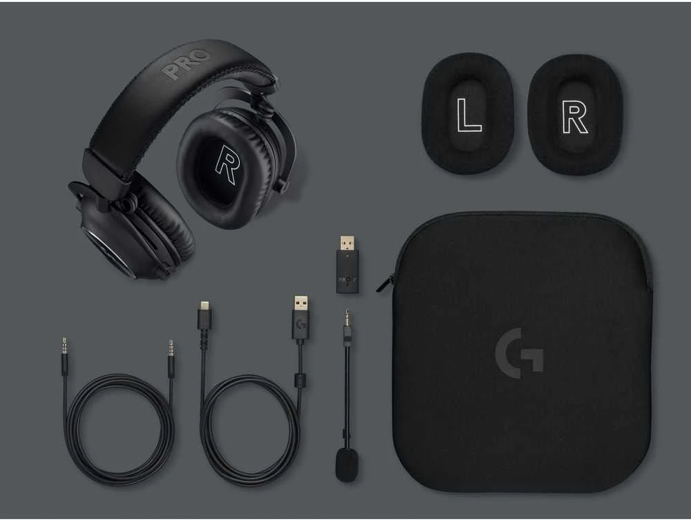 LOGITECH G PRO X 2 LIGHTSPEED Belaidės Ausinės Žaidimams - Juodas - 2.4GHZ - Bundle - EMEA28-935
