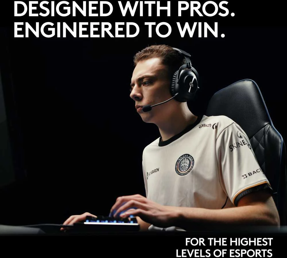 Logitech G PRO X 2 Lightspeed belaidės ausinės žaidimams, Juodos