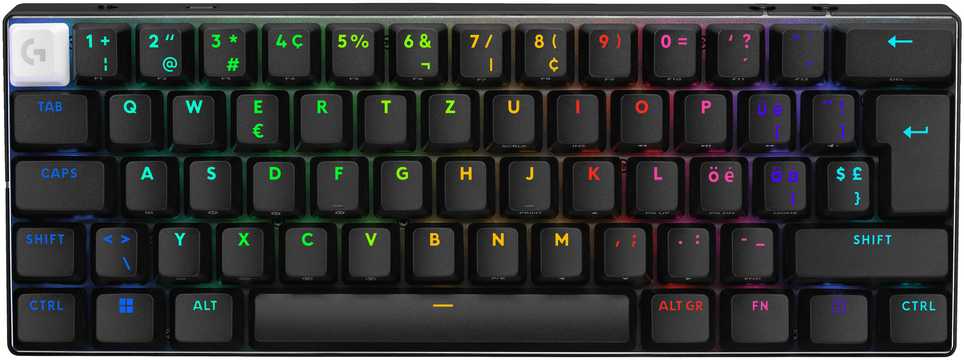 Klaviatūra Logitech PRO X 60 LIGHTSPEED belaidė G KB - TACTILE-Juodas-CH-EMEA28I-935