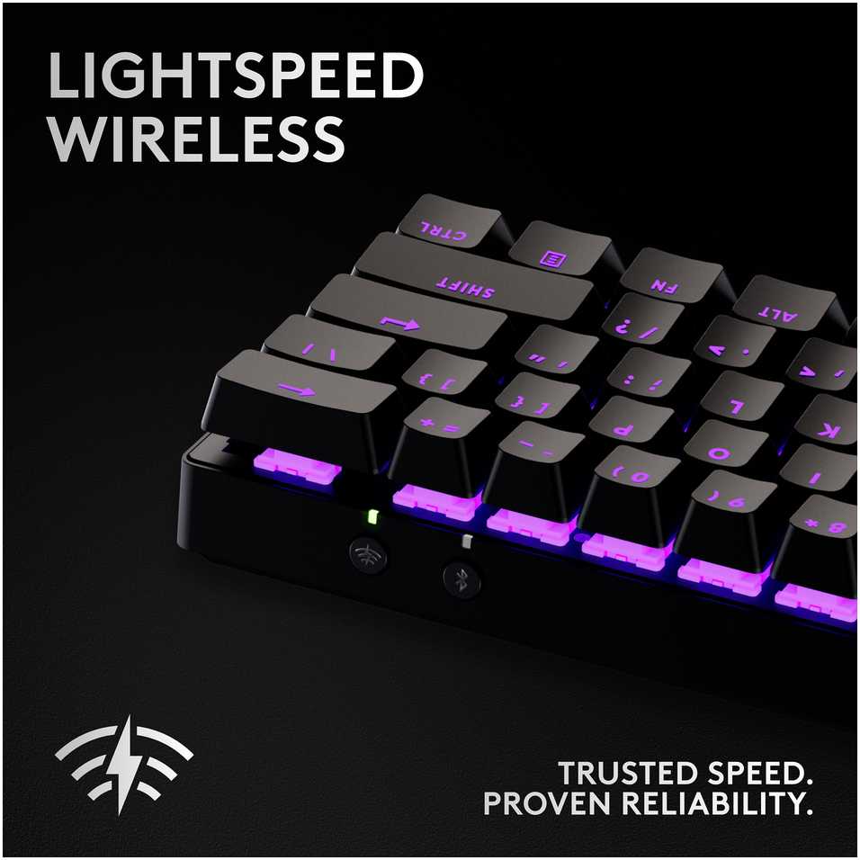 Klaviatūra Logitech PRO X 60 LIGHTSPEED belaidė G KB - TACTILE-Juodas-CH-EMEA28I-935