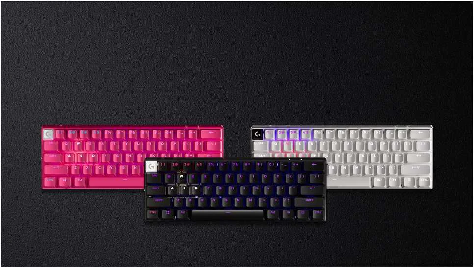 Logitech G PRO X 60 Wireless - US INT'L išdėstymas - GX Optical Tactile Switches - Baltas (Balta) Optinė Belaidė Žaidimų Klaviatūra