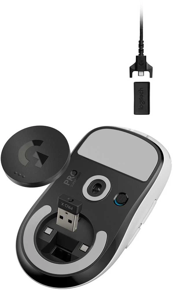 Belaidė žaidimų pelė Logitech G Pro X Superlight, Balta