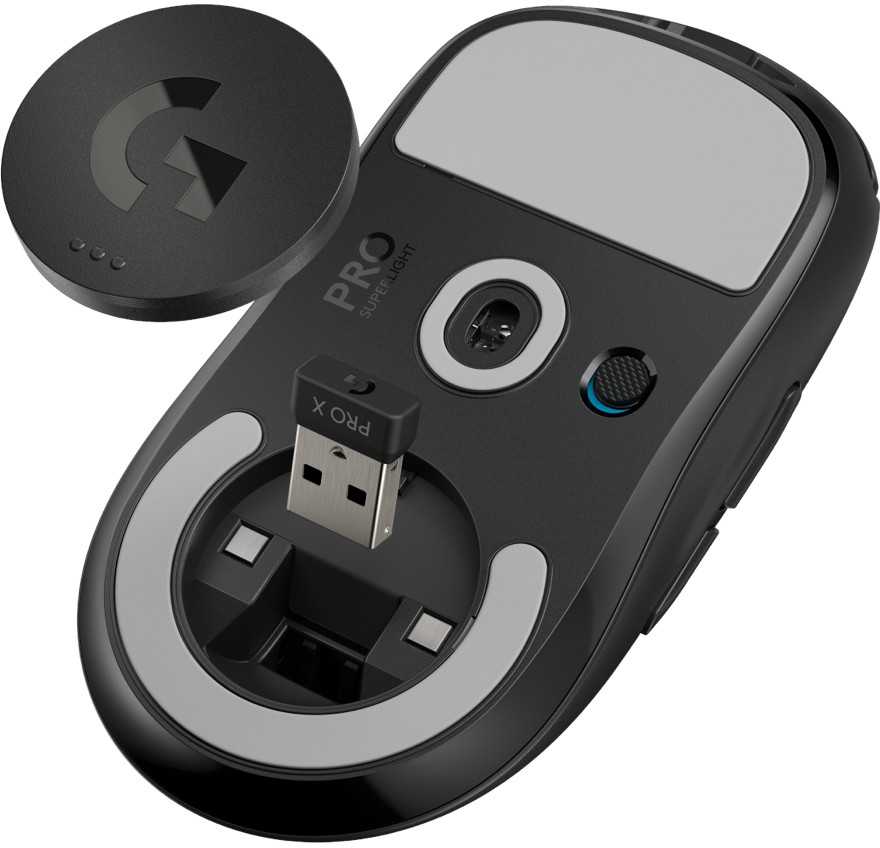 LOGITECH G PRO X Belaidės LIGHTSPEED Pelė žaidimams ir ausinės - Juodas - 2.4GHZ/BT - EMEA29-953