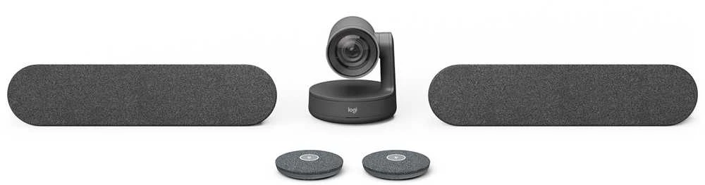 LOGITECH Web Camera RALLY - Juodas - USB - PLUGG - EMEA - DUAL SPEAKER UK/HONG KONG