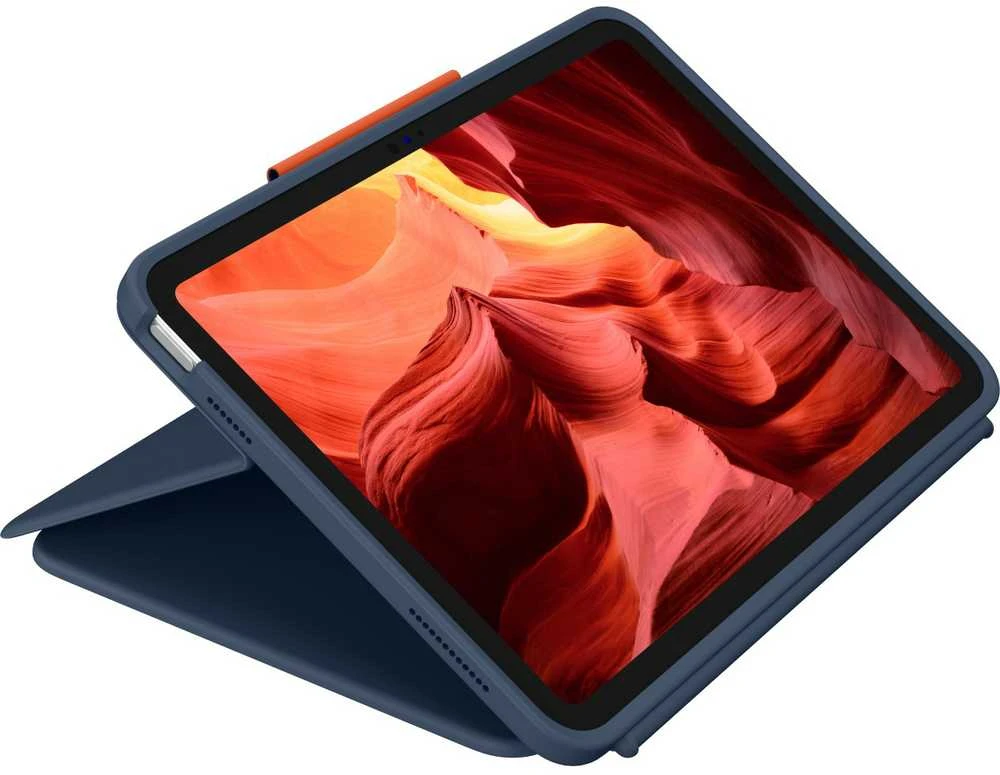 Klaviatūra Logitech „RUGGED COMBO4 IPAD CLASSIC“ Mėlynas - VOKIEČIŲ N/A N/A EMEA-914 KB EDU BIRMINIAI SKIRTI