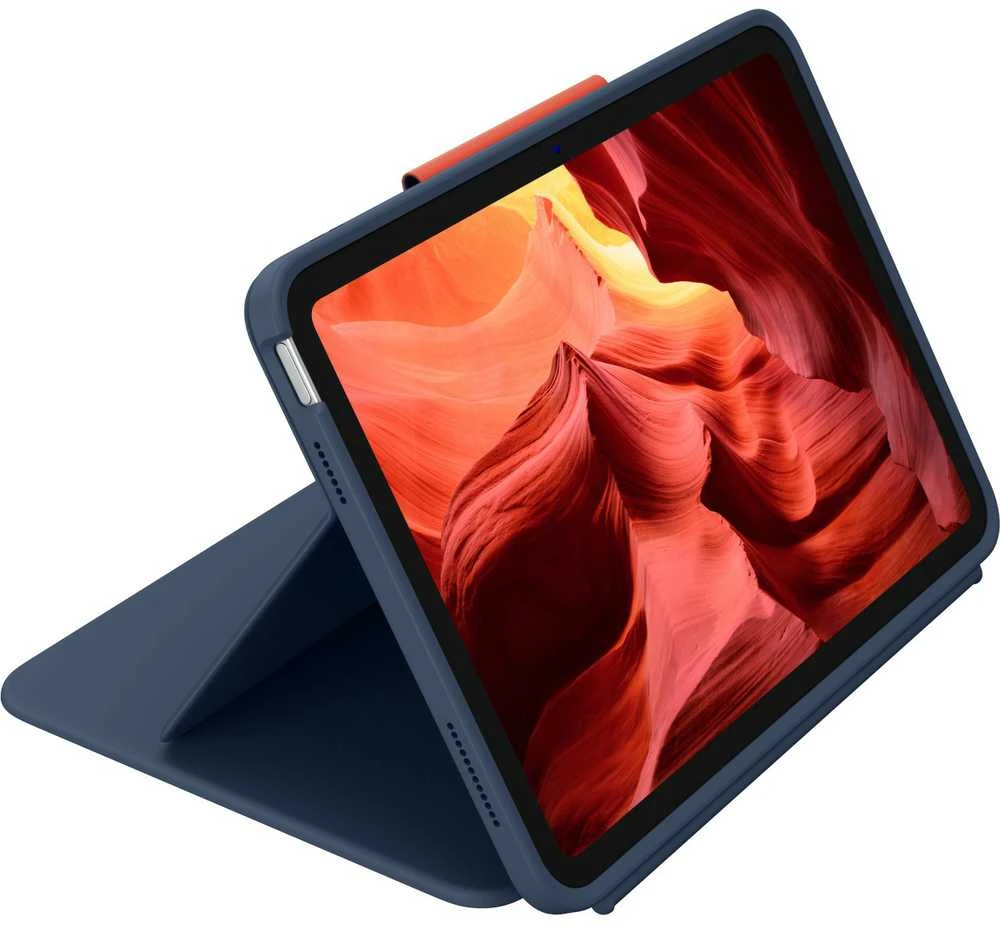 Klaviatūra Logitech „RUGGED COMBO4 IPAD CLASSIC“ Mėlynas - VOKIEČIŲ N/A N/A EMEA-914 KB EDU BIRMINIAI SKIRTI