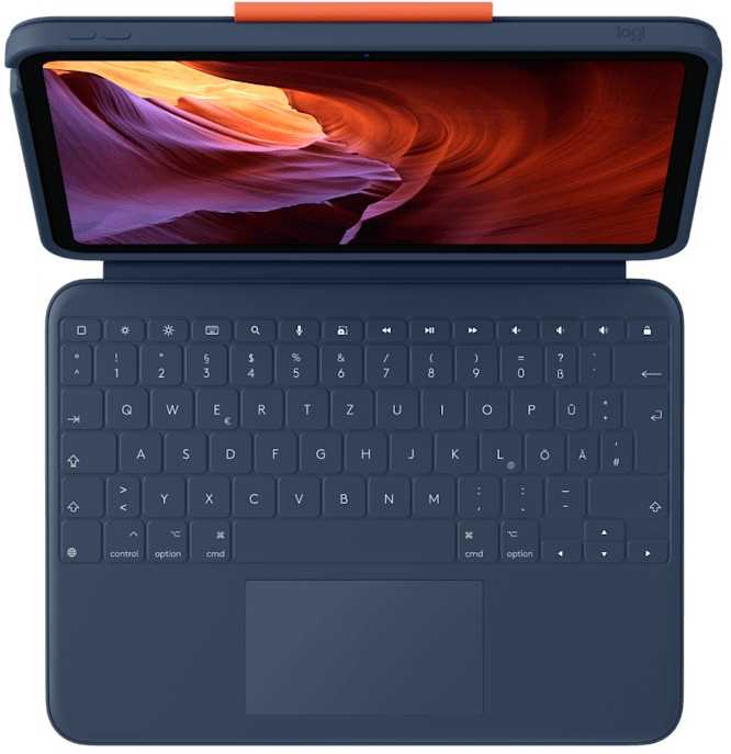 Logitech TVIRTAS „RUGGED COMBO 4 TOUCH“ PUSLAPIS „IPAD“ – 10-OS KARTOS „CLASSICBLUE-DEU-EMEA-914“