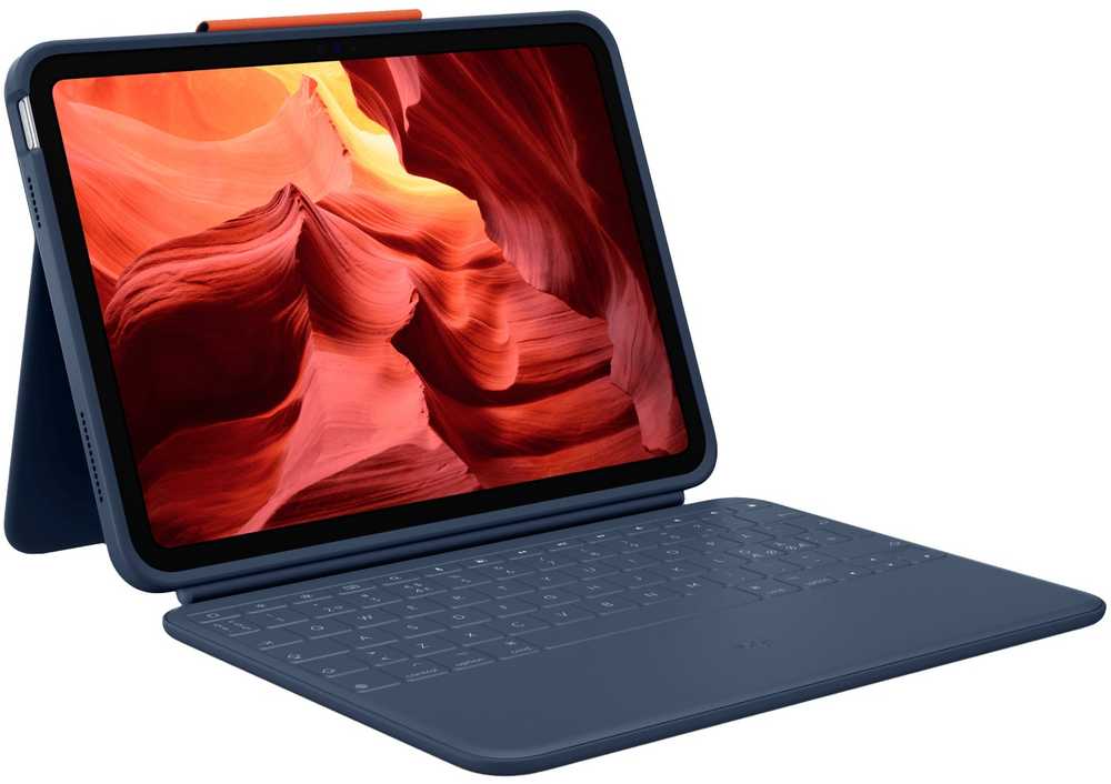 Klaviatūra Logitech RUGGED COMBO 4 TOUCH FOR IPAD - 10THGEN CLASSICBLUE-PAN-EMEA-914