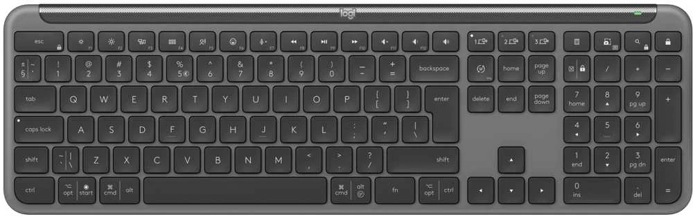 Logitech Signature Slim Combo MK950 verslui Belaidė klaviatūra + pelė, US Int, Graphite
