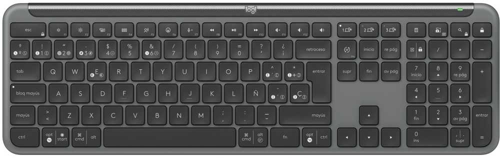 Klaviatūra ir pelė Logitech Signature Slim Combo MK950 Grafitowy (920-012506)
