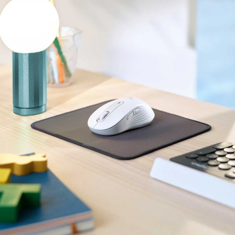 Pelė „Logitech Signature M650 L“ dešiniarankiams skirtas belaidis „Bluetooth 2.4 GHz Bolt USB“ imtuvas, 5 mygtukų