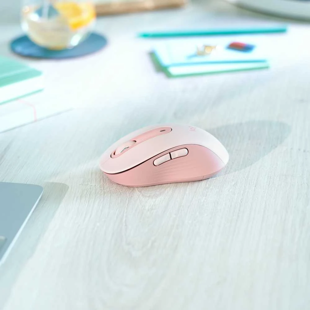 Belaidė pelė Logitech Signature M650 M, rožinė