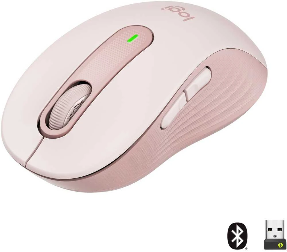 Belaidė pelė Logitech Signature M650 M, rožinė