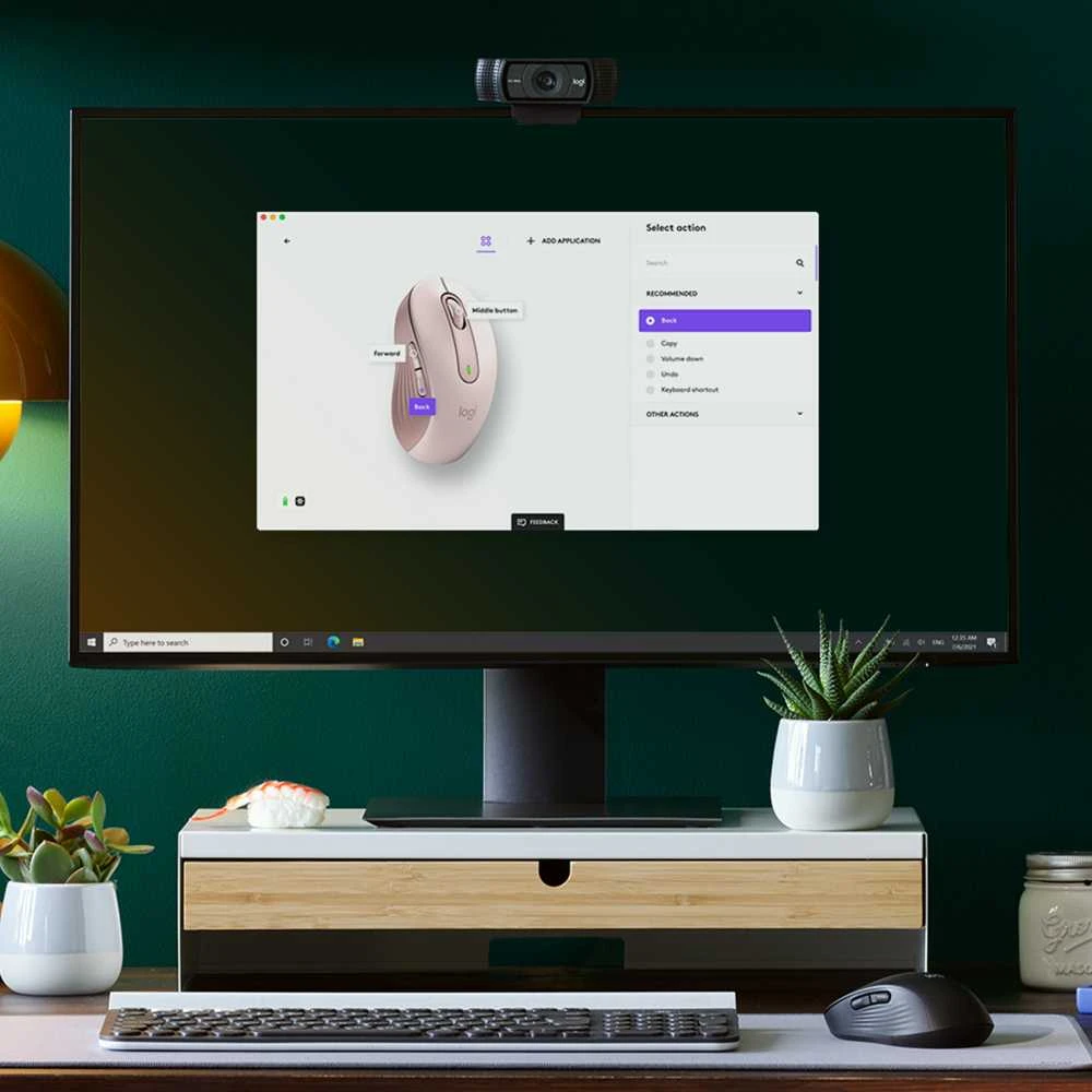 Belaidė pelė Logitech Signature M650 M, rožinė