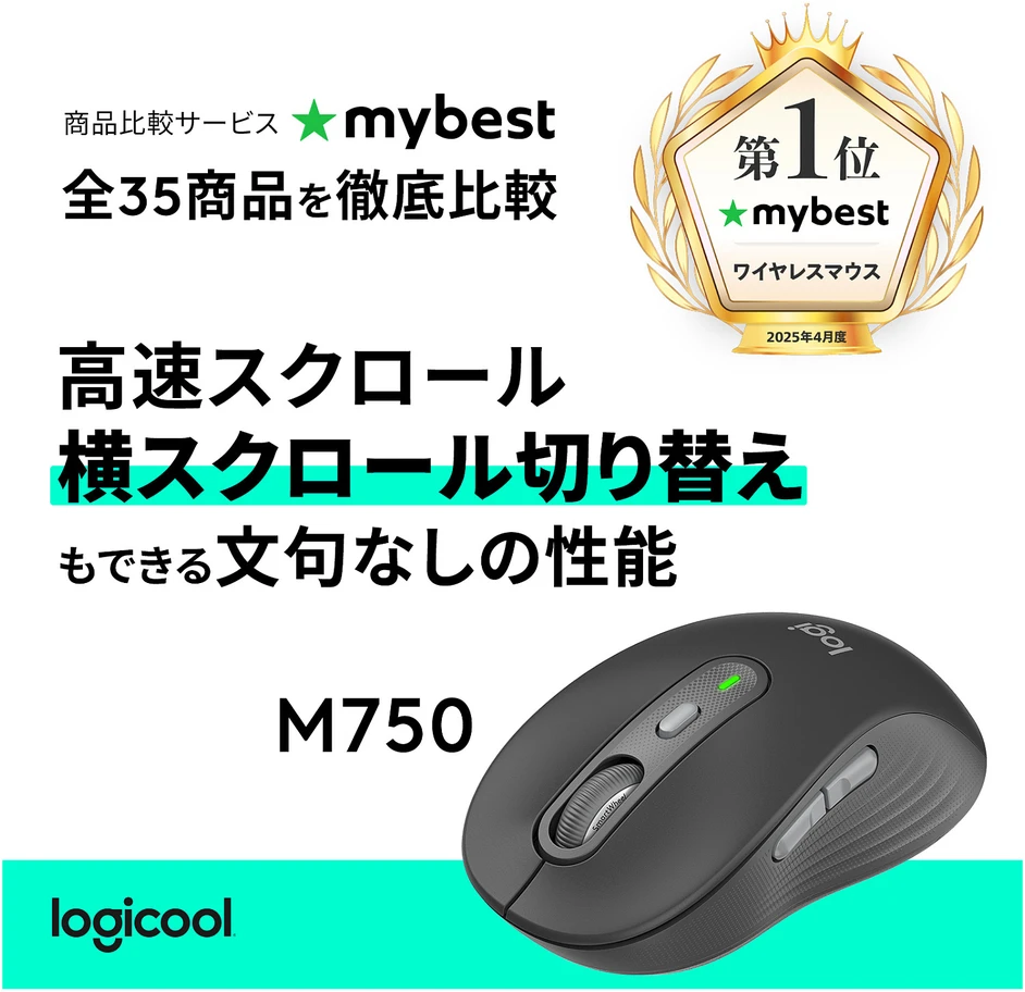 Pelė Logitech SIGNATURE PLUS M750 L belaidė