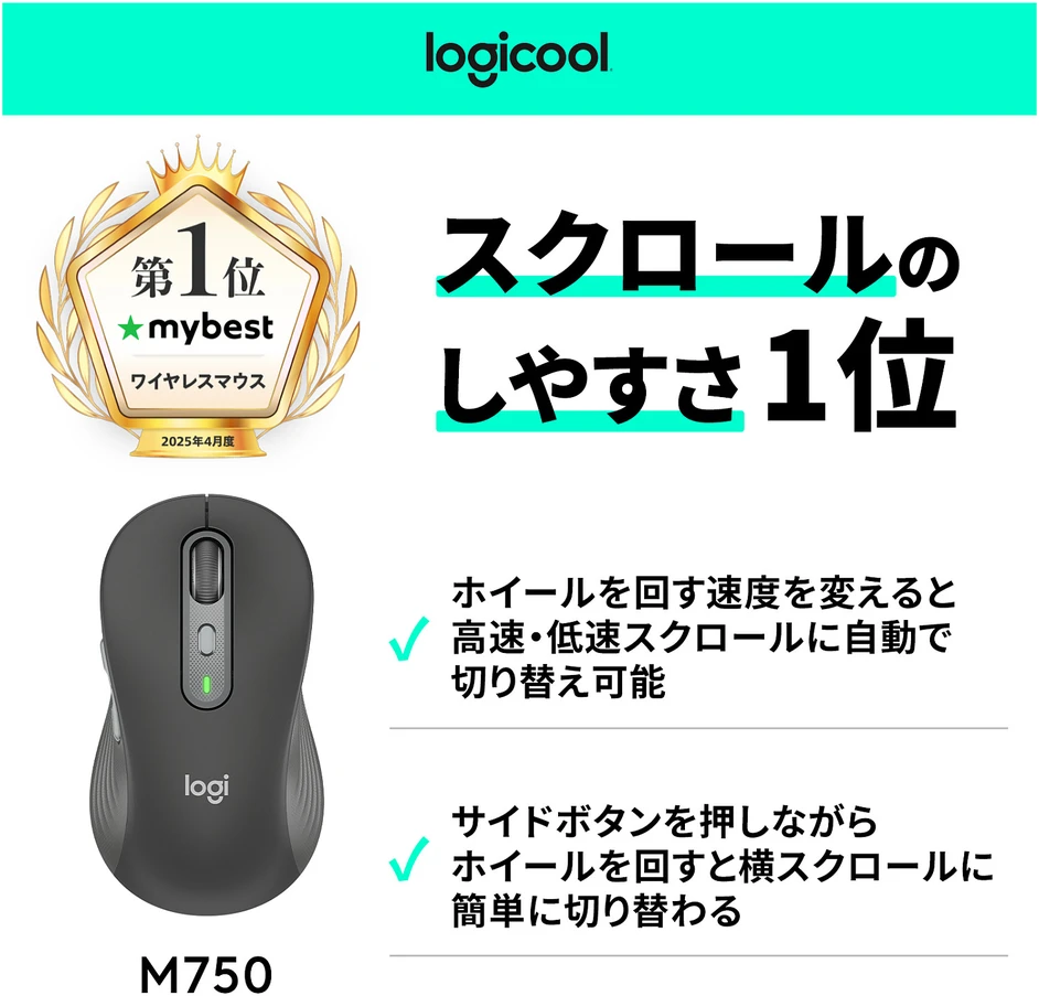 Pelė Logitech SIGNATURE PLUS M750 L belaidė