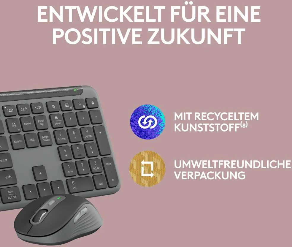 Klaviatūra ir pelė Kit Logitech Signature Slim Combo MK950 Graphite