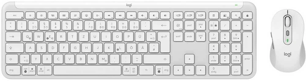 Klaviatūra Logitech Signature Slim Combo MK950 Off - Baltas - DEU - Central-419