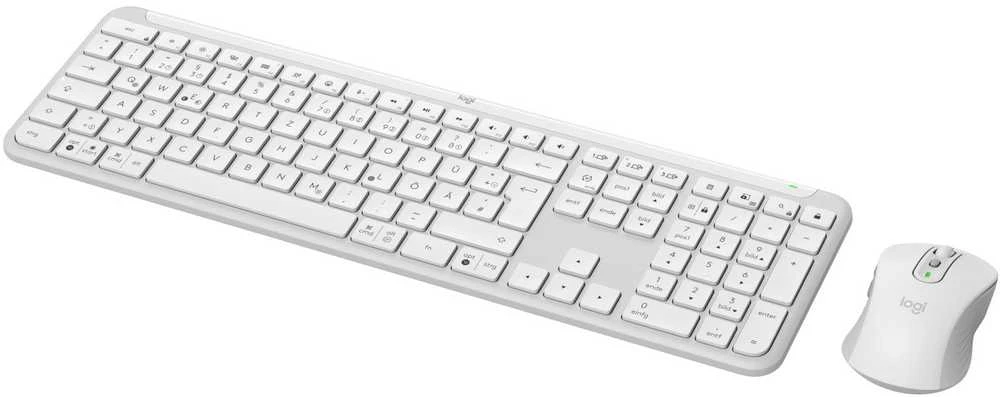 Klaviatūra Logitech Signature Slim Combo MK950 Off - Baltas - DEU - Central-419