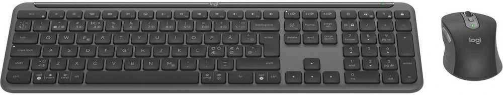 LOGITECH Signature Slim Belaidė klaviatūra ir pelė Combo MK950 - GRAPHITE - PAN - 2.4GHZ/BT - NORDIC-613