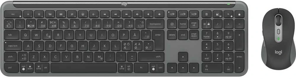 LOGITECH Signature Slim Belaidė klaviatūra ir pelė Combo MK950 - GRAPHITE - PAN - 2.4GHZ/BT - NORDIC-613