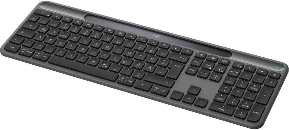 Klaviatūra - Logitech Signature Slim Solar+ K980 Belaidė klaviatūra, Multi-device, Juodas