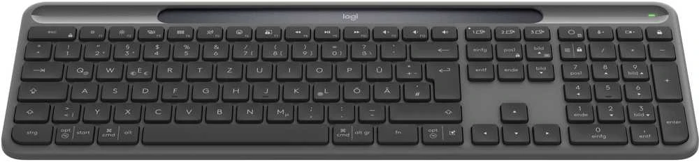 Klaviatūra - Logitech Signature Slim Solar+ K980 Belaidė klaviatūra, Multi-device, Juodas