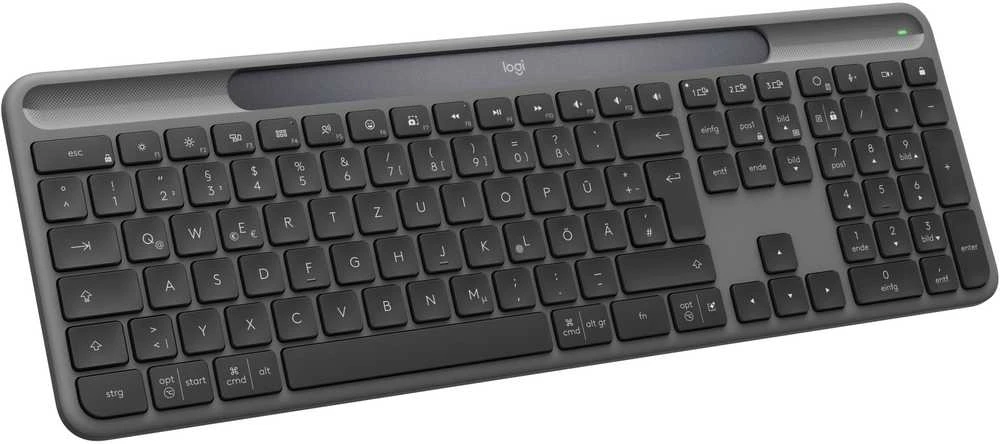 Klaviatūra - Logitech Signature Slim Solar+ K980 Belaidė klaviatūra, Multi-device, Juodas