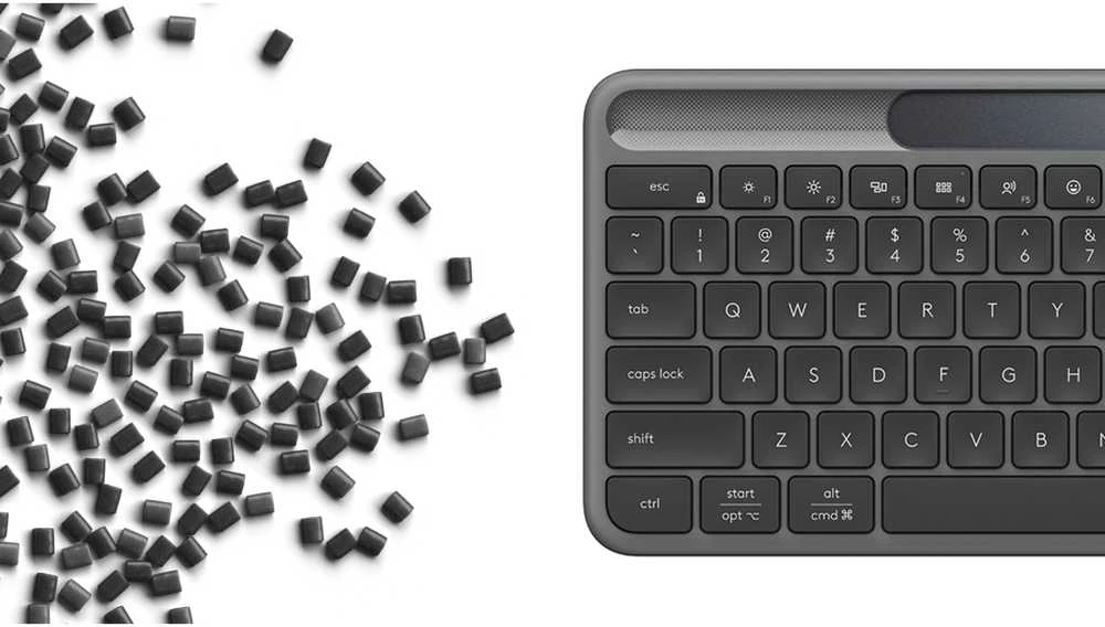 Klaviatūra - Logitech Signature Slim Solar+ K980 Belaidė klaviatūra, Multi-device, Juodas